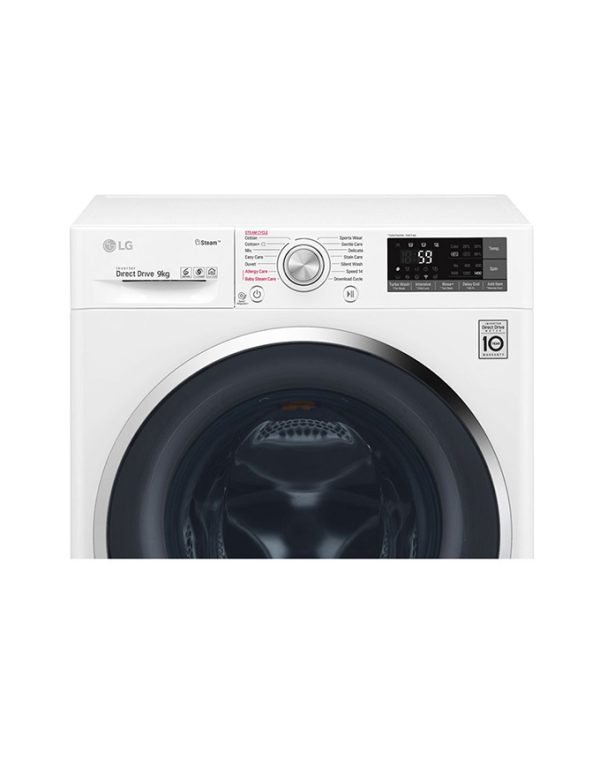 LG F4J6VYP2W DD Motor Front Load Washer White 9kg - Image 3