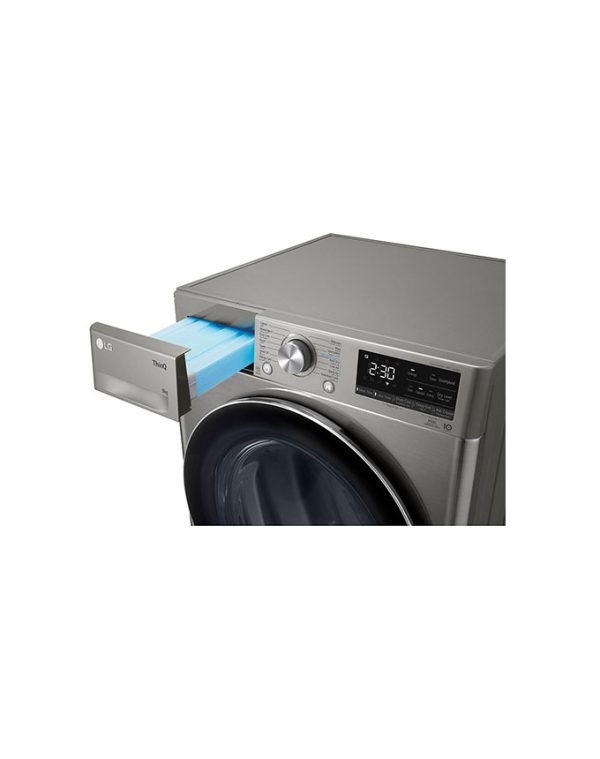 LG RH90V9PV8N Energy Saving Dryer, 9kg, Silver, Capable Drying with Dual Heat Pump - Image 4