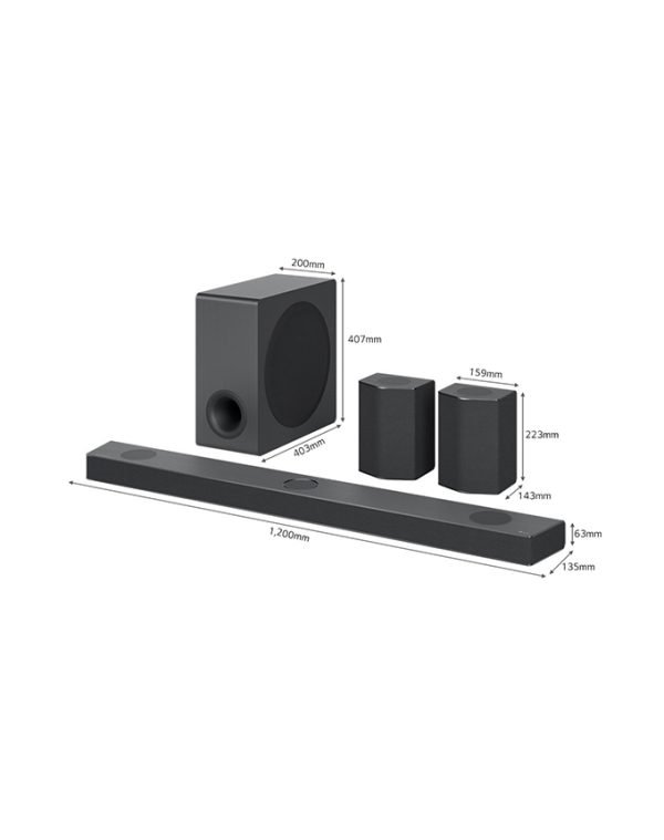 LG Soundbar S95QR | 9.1.5ch | 810W | Dolby Atmos Meridian - Image 8