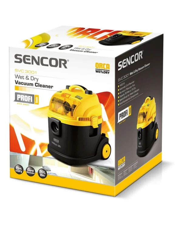 SENCOR SVC 3001 ORCA Wet & Dry Vacuum Cleaner - Image 2