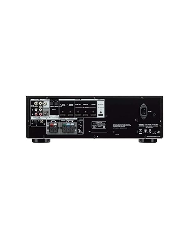 Denon AVR-X250BT 5.1 Ch. 4K Ultra HD AV Receiver with Bluetooth (Black) - Image 4